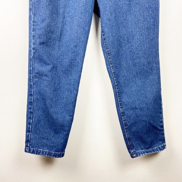VINTAGE LEE | Tapered Leg Denim Blue Womens Jeans 16 P - Picture 4 of 10